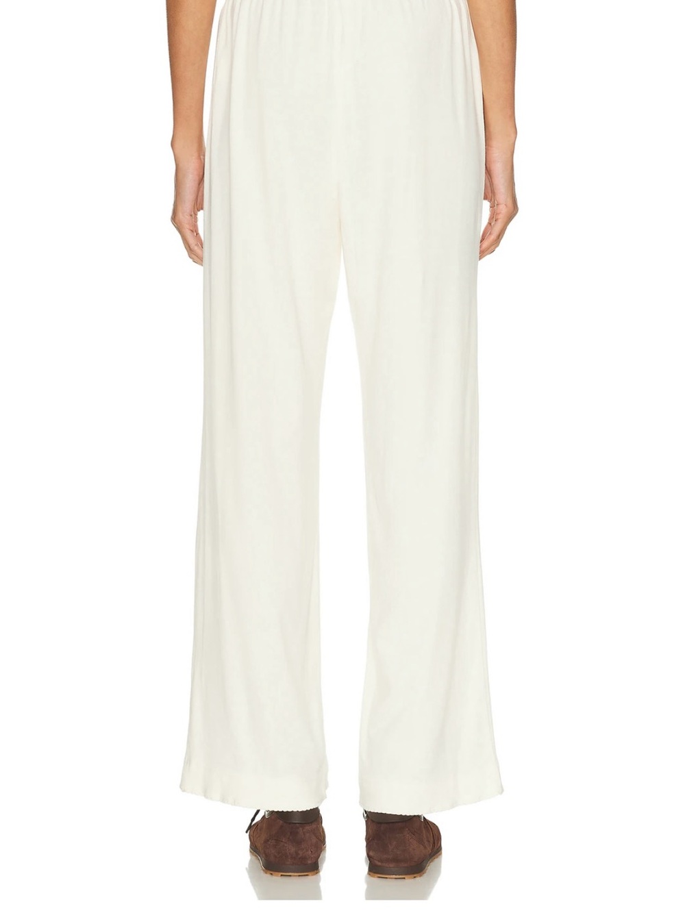 DONNI. The Baby Rib Scallop Pant Crème